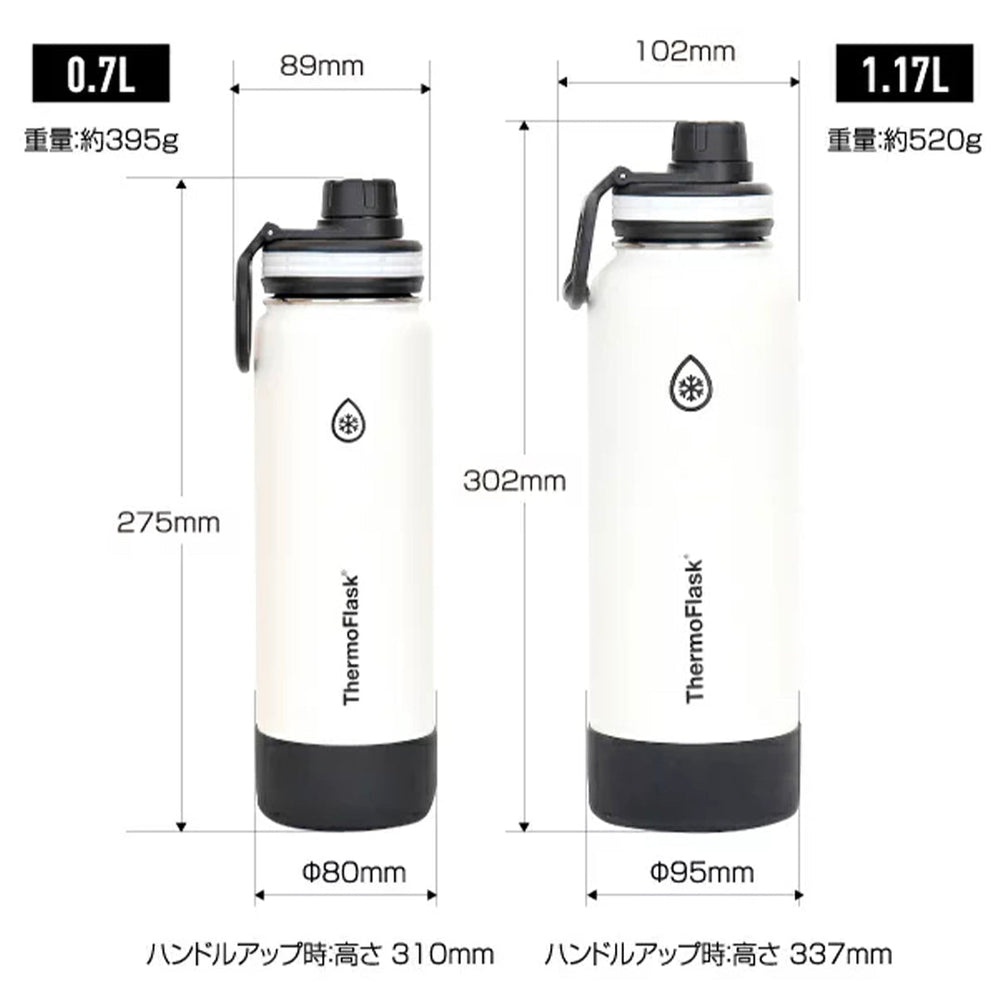 サーモフラスク　ThermoFlask 710mL 水筒 4色セット サーモフラスク ThermoFlask 710mL 水筒 4色セット - メルカリ