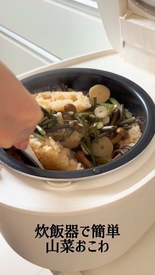 3/31は山菜の日です😊

今回は手に入りやすい山菜の水煮を使って、山菜おこわを
作りました♪

おにぎりにすると、お弁当やお夜食にもピッタリです♪

レシピ📝
餅米　　　　　　2合
米(うるち米)  1合
山菜水煮　　　　150〜200g
醤油  大さじ2
酒  大さじ2
みりん  大さじ2
鶏がらスープの素　小さじ2
塩　　　　　　　　小さじ1/2
水　　　　　　　　400cc

フレッシュロックの米びつ4.0Lはお米が約3キロ入ります✨　今回餅米入れに使用したのは、フレッシュロック2.7Lです👍
取手つきで持ちやすいので、併せてチェックしてみてください。

購入は
プロフィールのリンクツリーから各オンラインショップに
アクセスできます
👉@takeya_freshlok
———————————————
#takeya 
#フレッシュロック
#米びつ　
#山菜おこわ